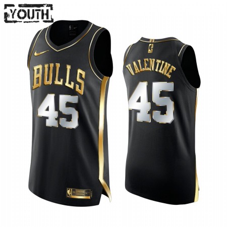 NBA Chicago Bulls Trikot Denzel Valentine 45 2020-21 Schwarz Golden Edition Swingman - Kinder